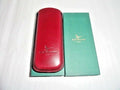 R. D. Gomez Burgundy Leather Glasses Case
