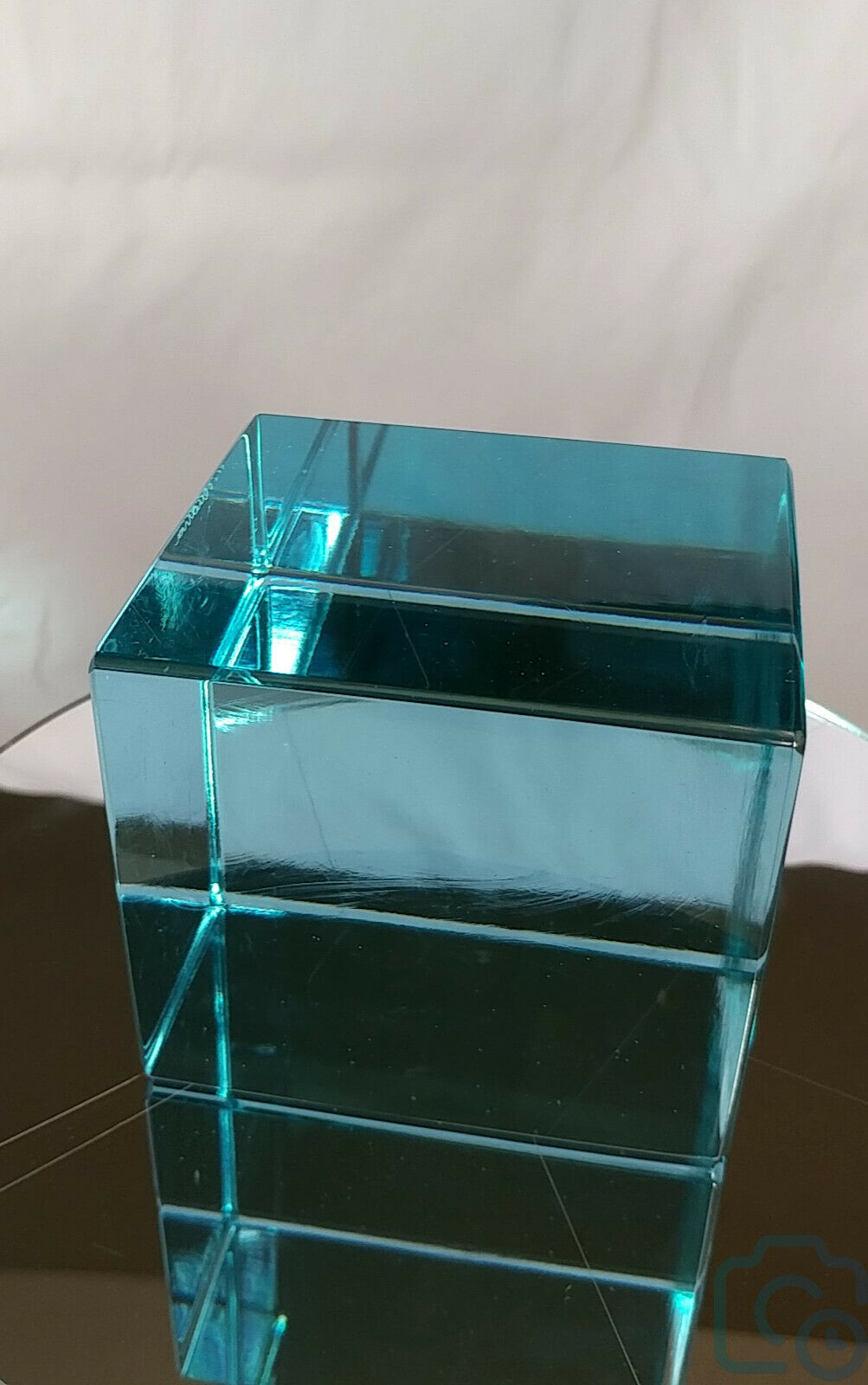 R. Austria Blue Crystall Box Art Sculpture
