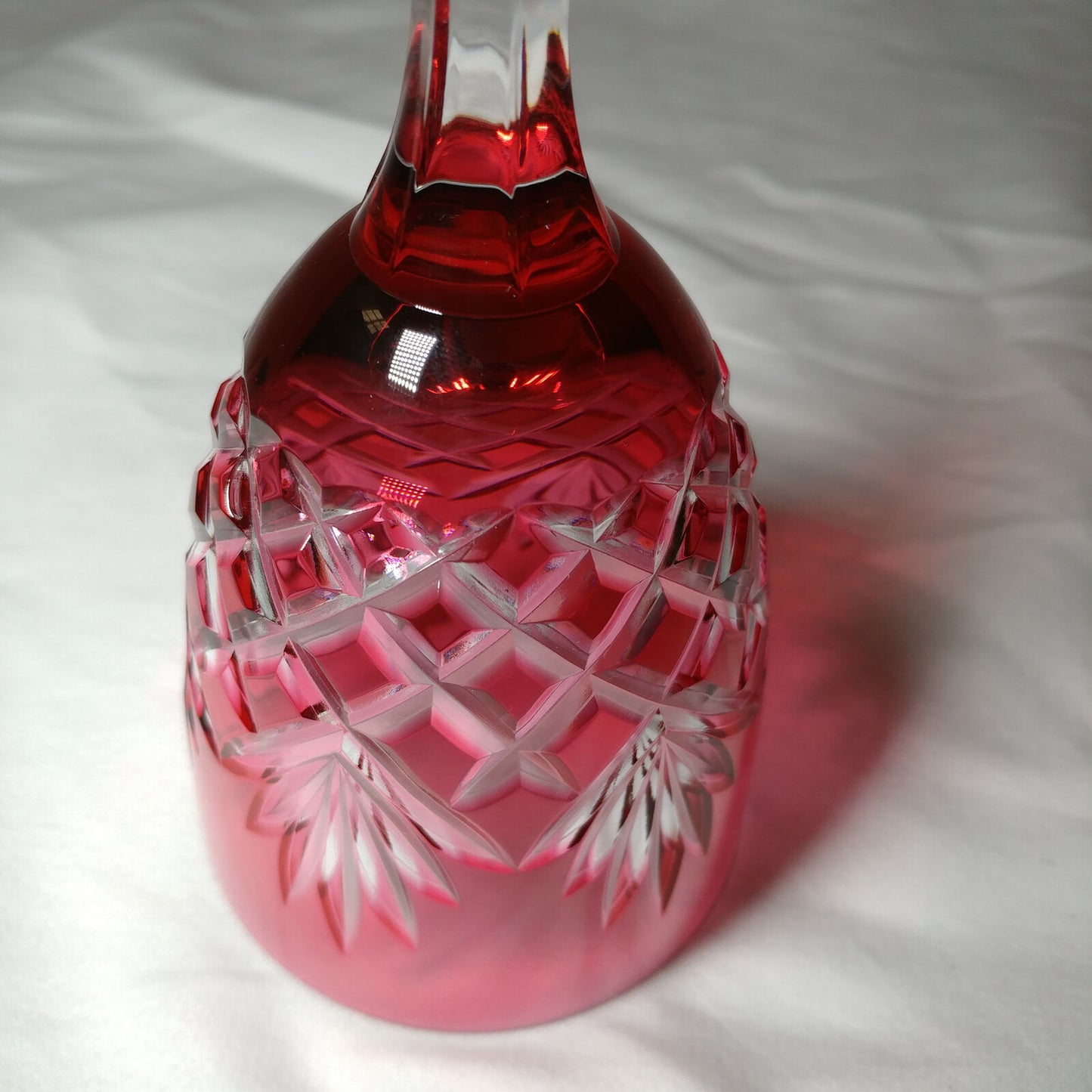 Faberge Odessa Cranberry Crystal Glass