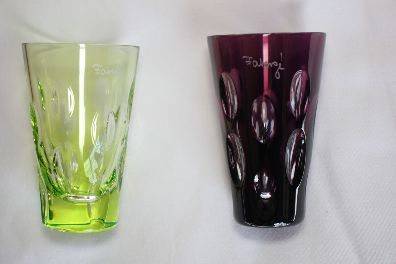Faberge "Na Zdorovie" Bubble Vodka Shot Glasses- Set of 4 in original box