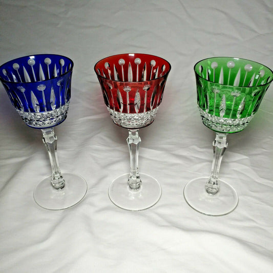 Faberge Xenia Crystal  Glasses 7 3/8"  Tall