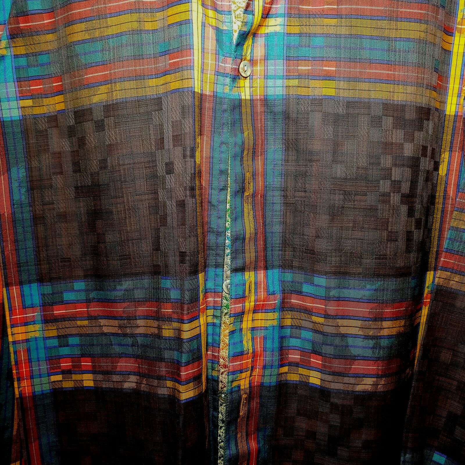 Robert Graham - Colorful Long Sleeve - Men's Medium Button Down Classic Fit