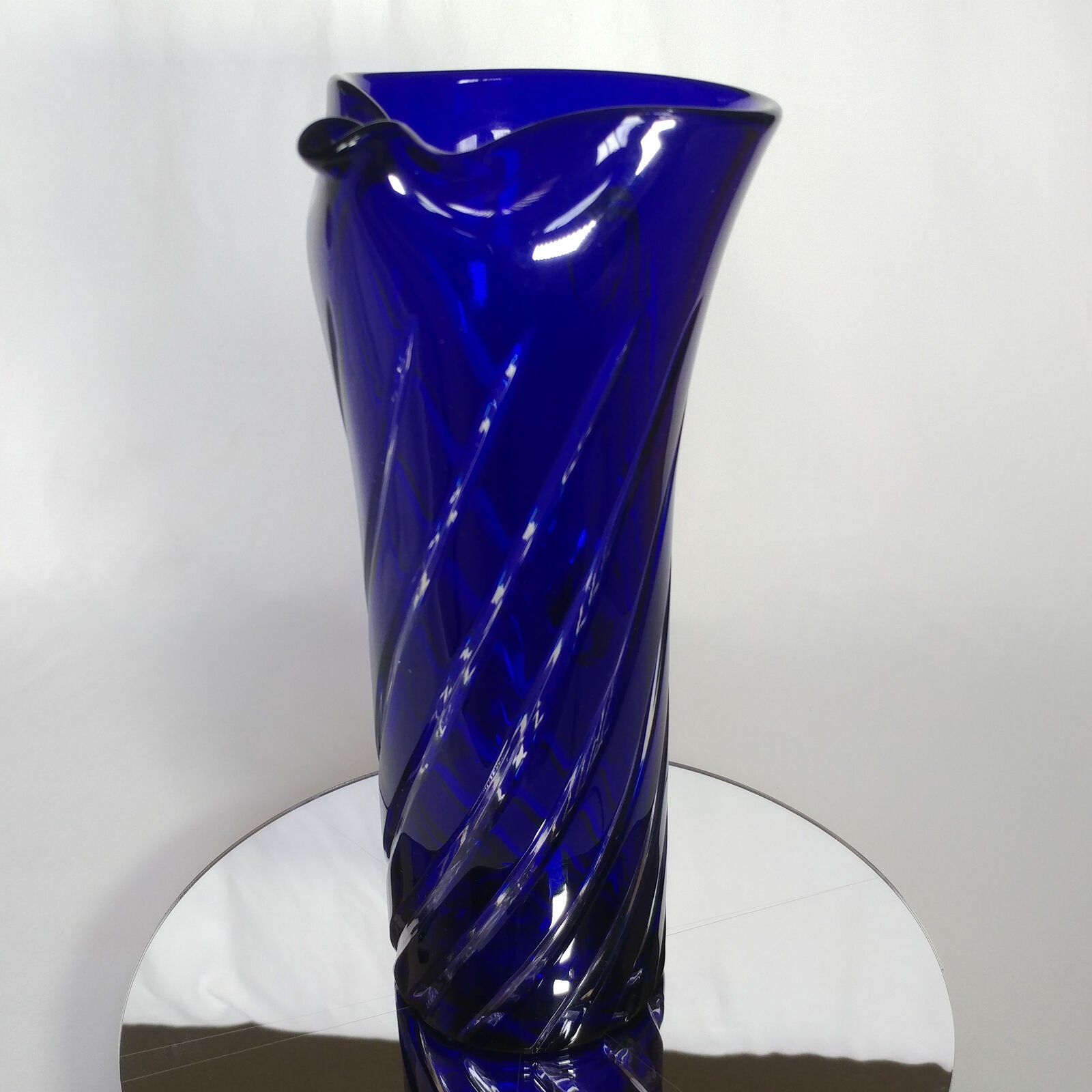 Blue Swirl Martini Pitcher
