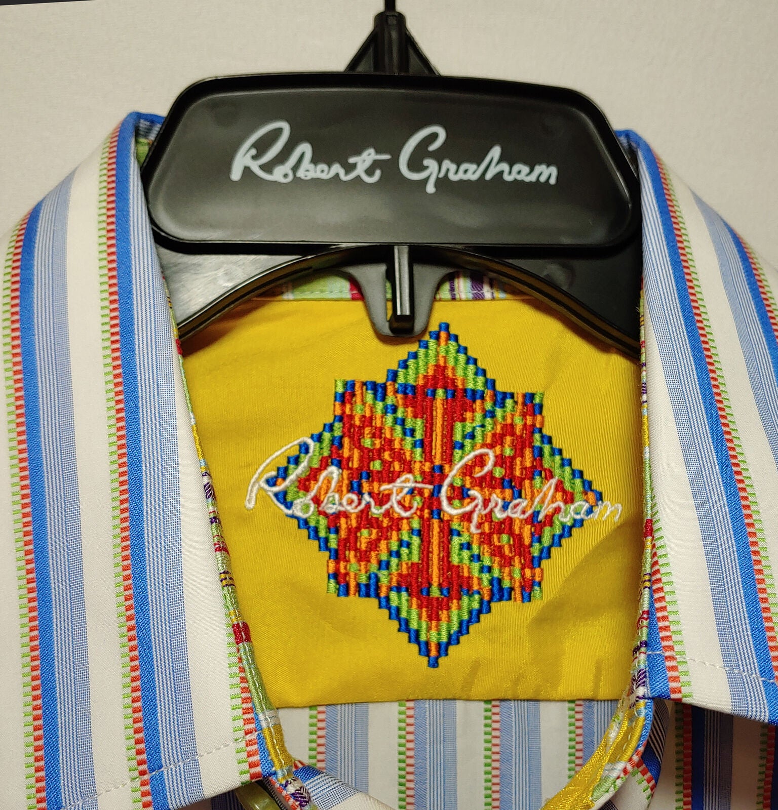 Robert Graham - Colorful Long Sleeve - Men's Medium Button Down Classic Fit