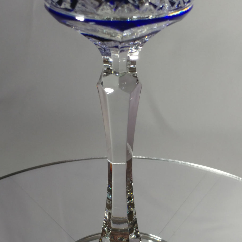 FABERGE  XENIA IMPERIAL COBALT BLUE  CRYSTAL GOBLET | SINGLE
