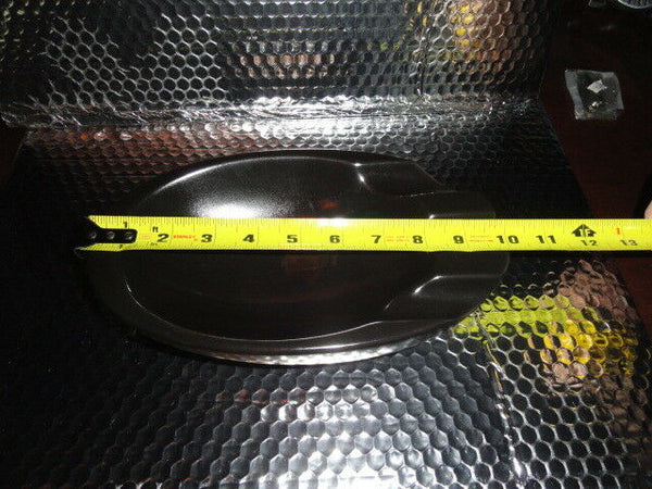 Black ceramic ashtray