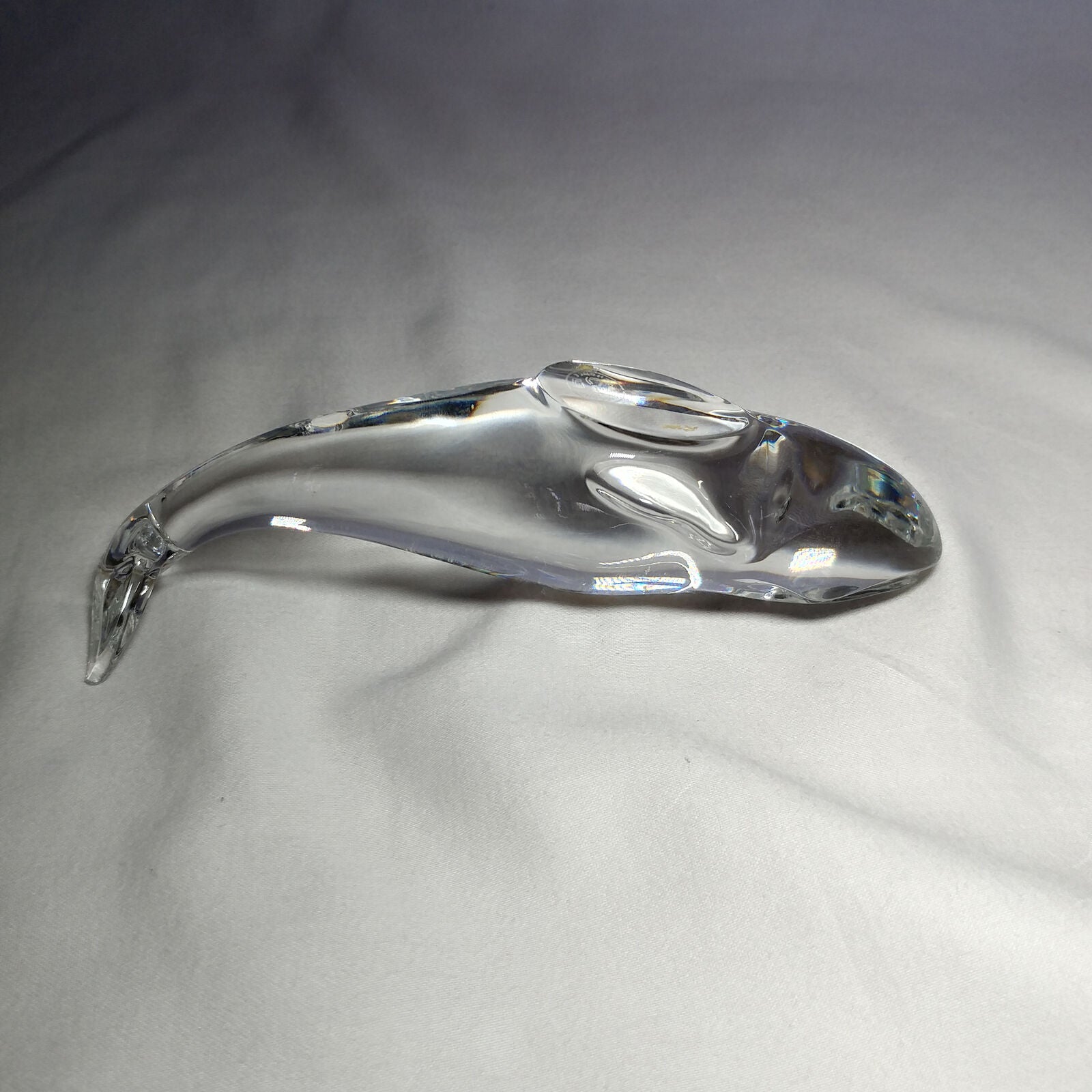 Baccarat Crystal Whale. Spectacular Heavyweight Beauty