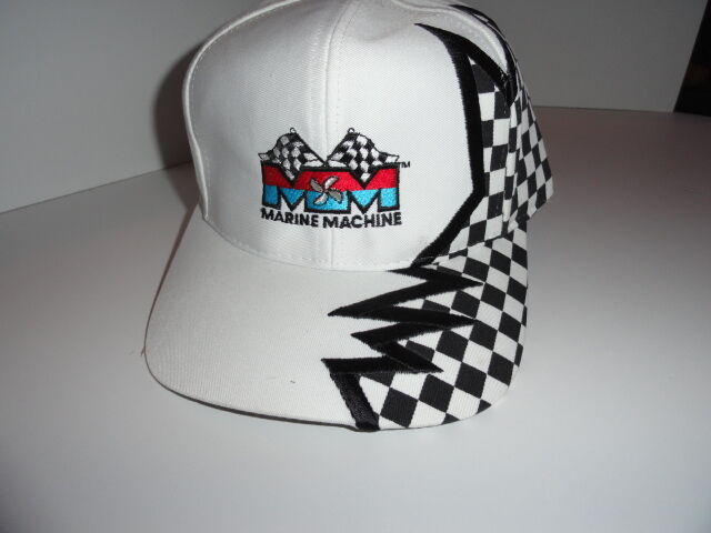Marine Machine checkered flag baseball cap