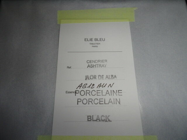 Elie Bleu Alba Porcelain Black  Ashtray