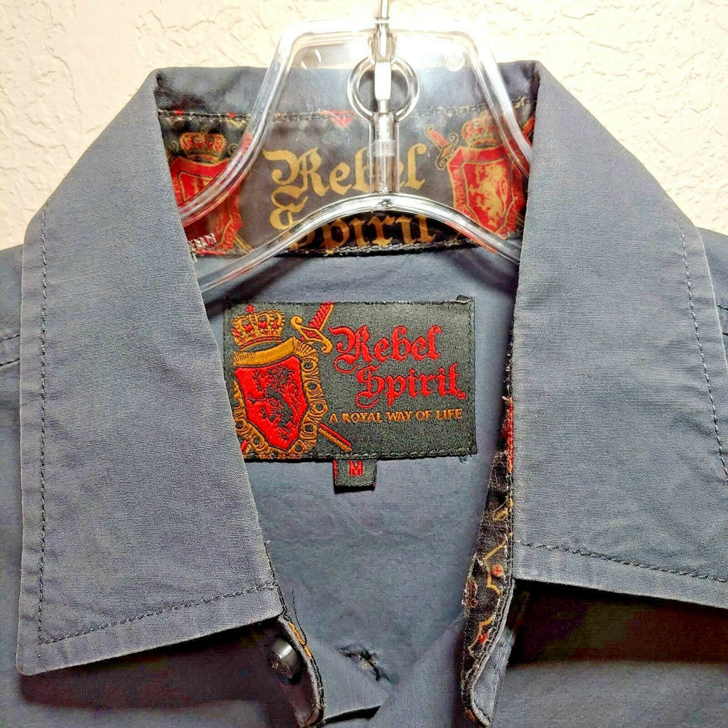 Rebel Spirit Gray  A Royal Way of Life Shirt Men's Medium