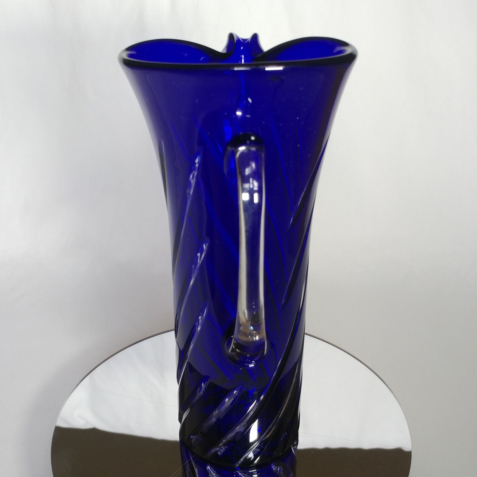 Blue Swirl Martini Pitcher