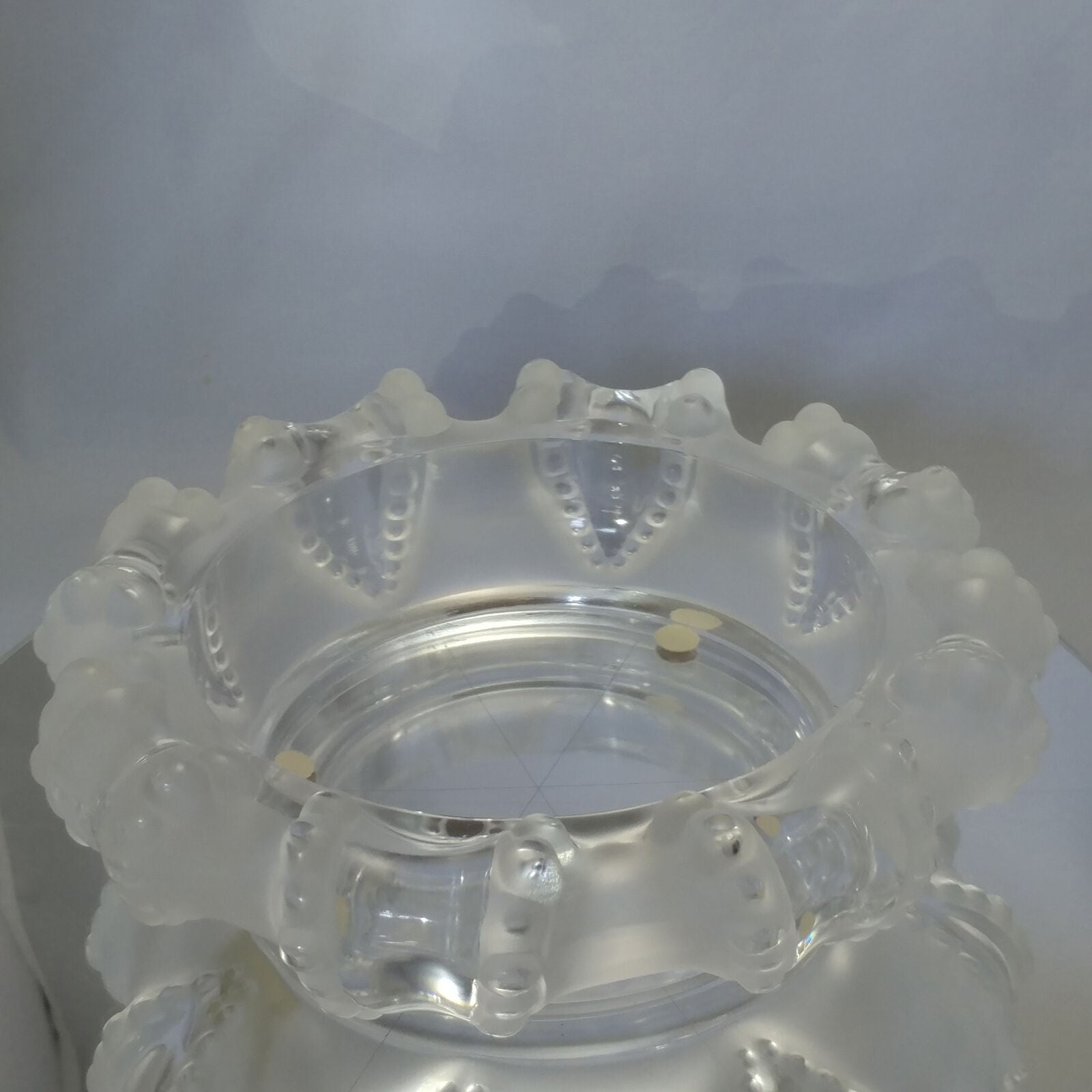 Lalique "Cannes" Octopus Frosted Art Glass Bowl