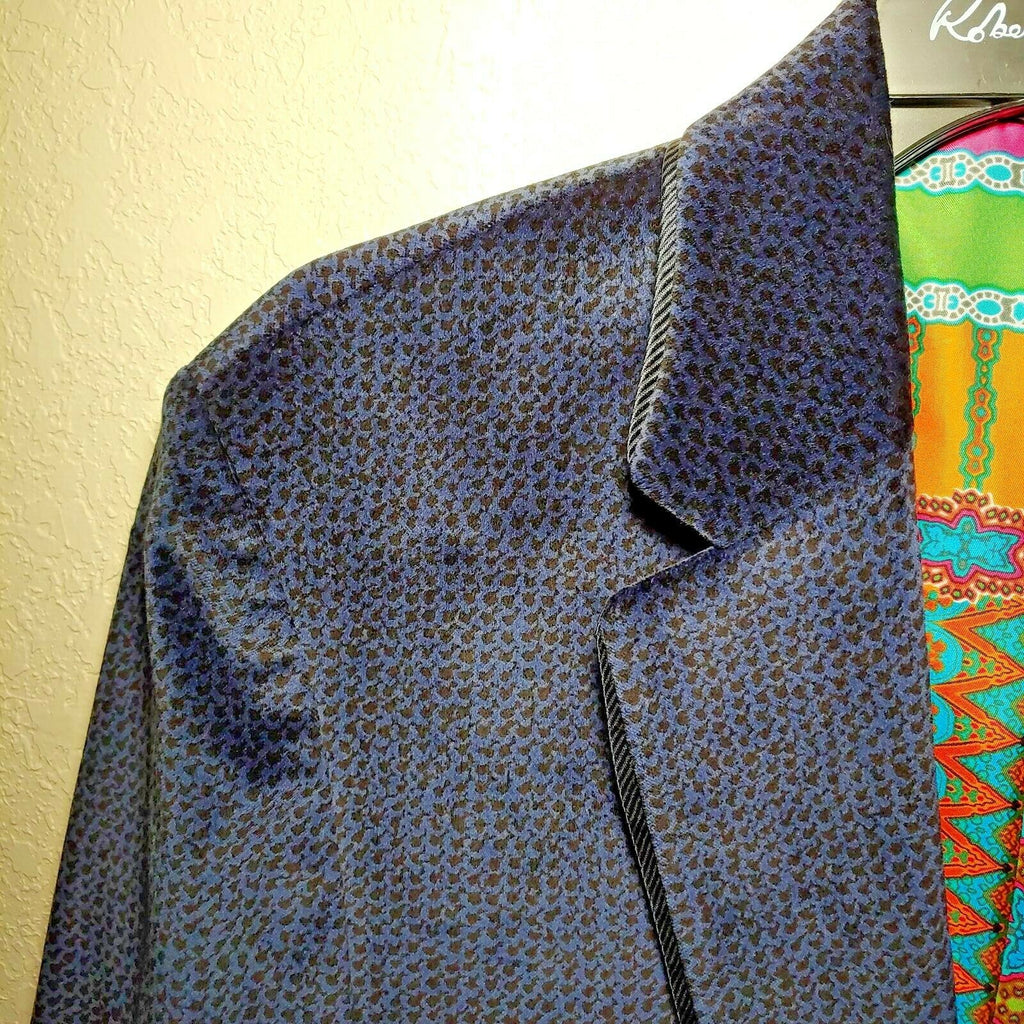 Robert Graham - Classic Fit Sport Coat Suede Jacket - Navy Blue