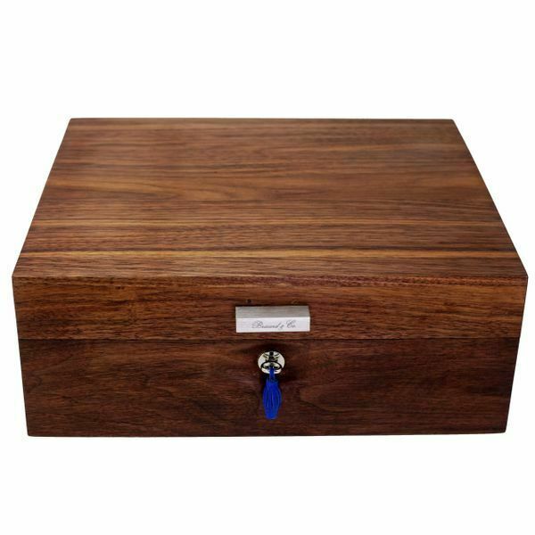 Brizard and Co. - "Organic Contempo" Cigar Humidor - Figured Walnut 60/70 Count