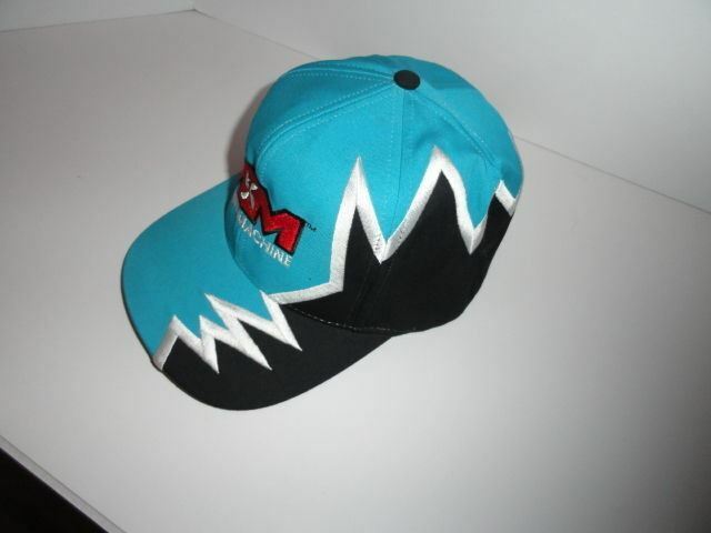 Marine Machine  Teal  jagged edge embroidered baseball cap