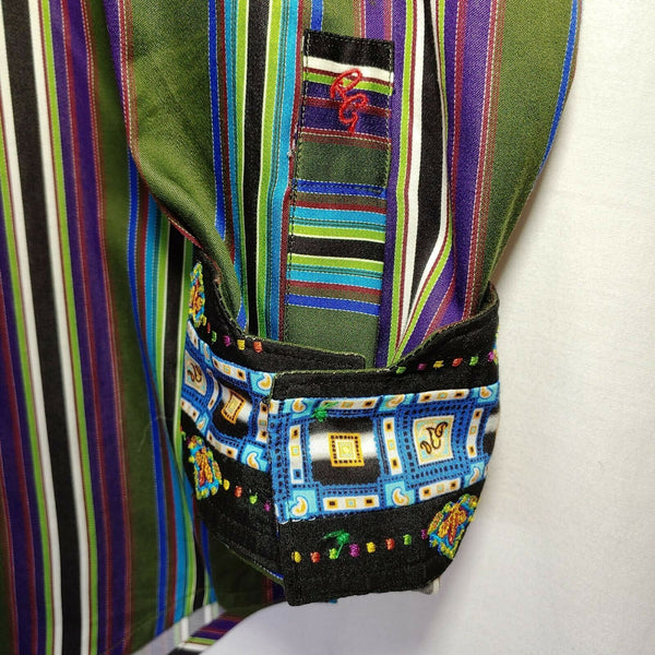 Robert Graham - Colorful Long Sleeve - Men's Medium Button Down Classic Fit