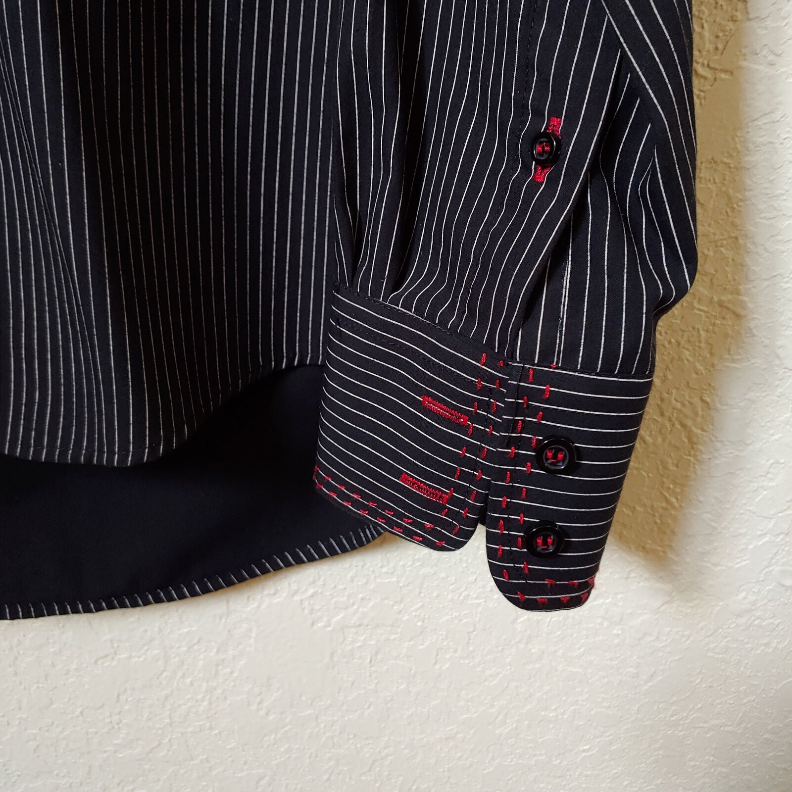Artine | Men's Black Long sleeve Button down Casual Shirt