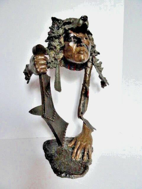 Mark Hopkins Bronze Sculpture Limited Edition " I Have Seen Tomorrow "