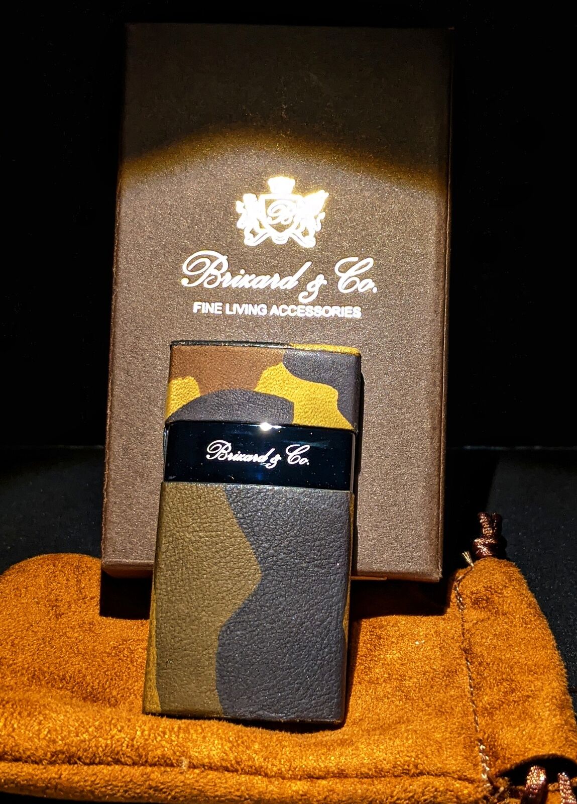 Brizard and Co Camo Pattern  Case, Cutter and Lighter Combo