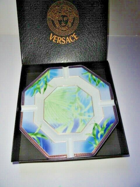 Versace by Rosenthal Jungle Large Porcelain Ashtray 9 inch