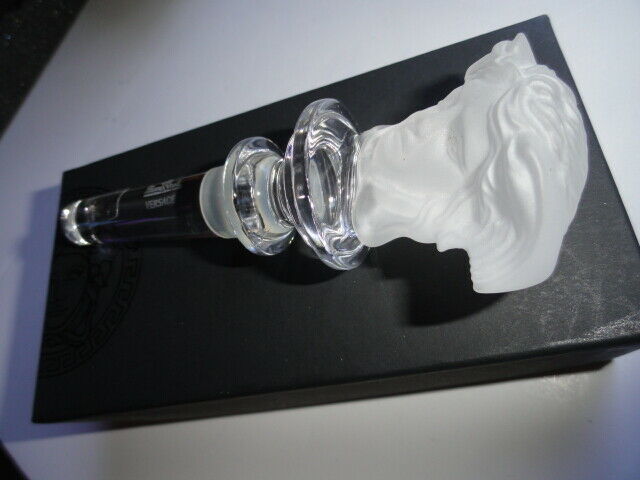 Versace Medusa Frosted  Crystal Bottle Stopper