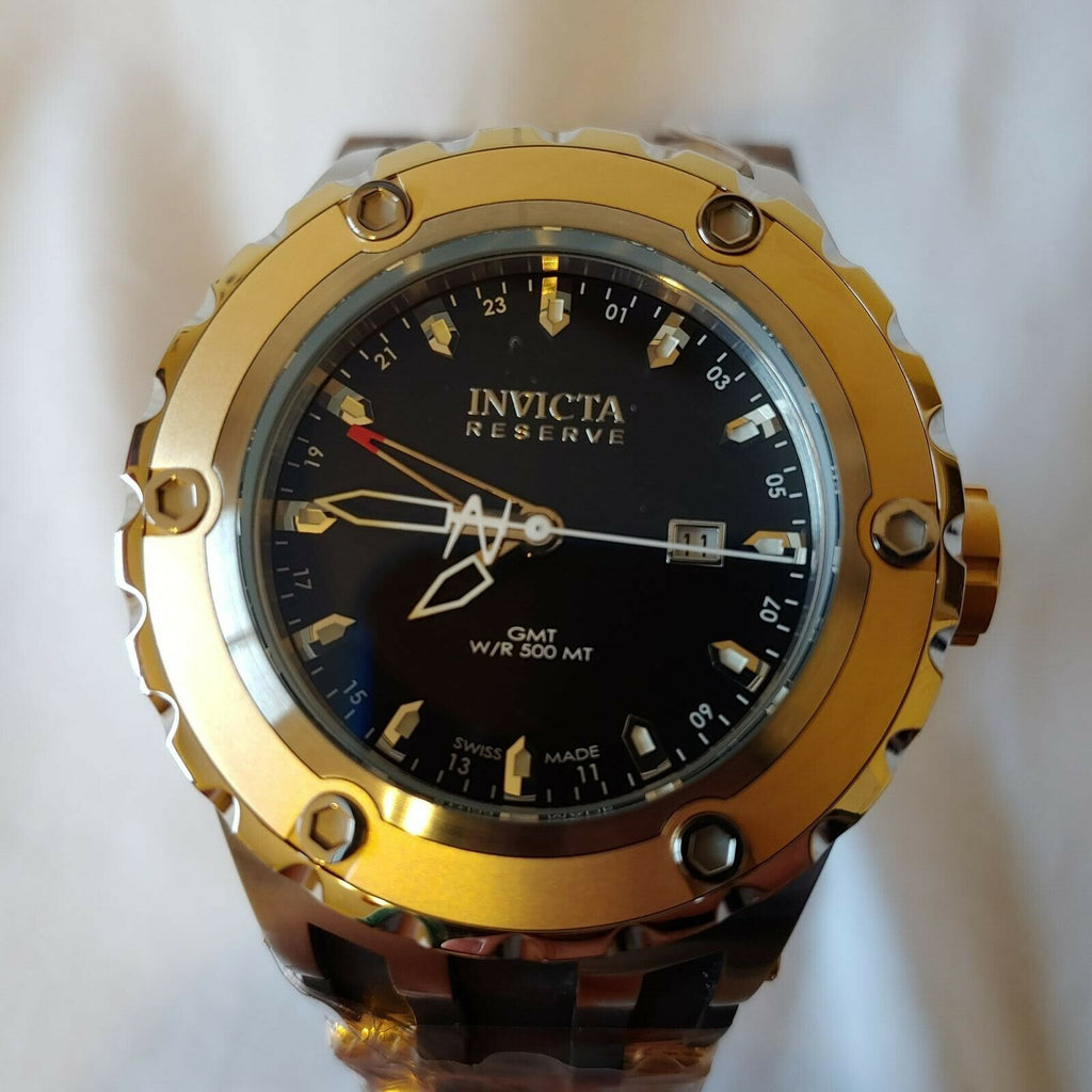 INVICTA SUBAQUA QUARTZ WATCH  6178- GOLD CASE WITH BLACK TONE RUBBER BAND