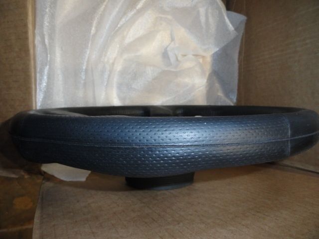 Marine Steering Wheel M521 Black Urethane Black Spoke & Billet Adaptor