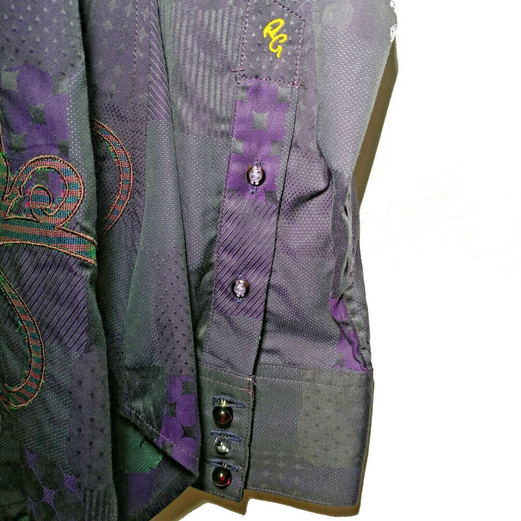 Robert Graham - Colorful Long Sleeve - Men's Medium Button Down Classic Fit  New