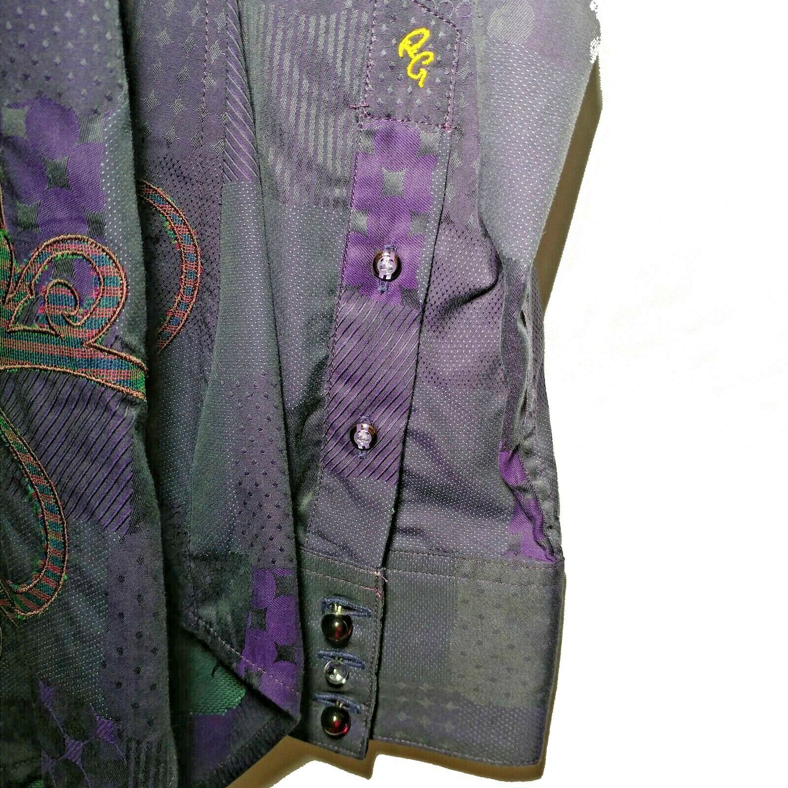 Robert Graham - Colorful Long Sleeve - Men's Medium Button Down Classic Fit  New