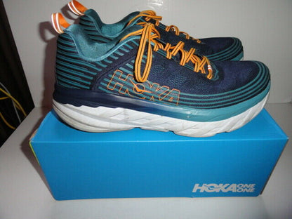 Hoka One One Bondi 6 Black Iris / Storm Blue Tennis Running Men's Size 12.5"