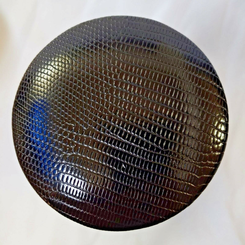 ATOLL Traveldor in Black Lizard Leather