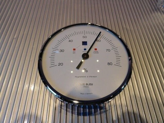 Elie Bleu Original Replacement Hygrometer 3.5 diameter Silver finish