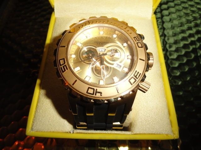 Invicta 6905 Reserve Subaqua Specialty Chronograph Gold Plated Swiss Watch