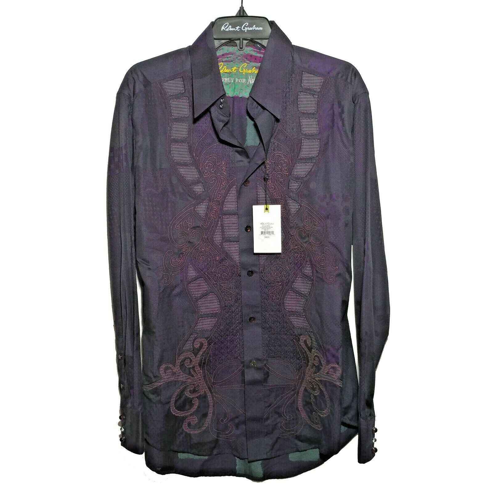 Robert Graham - Colorful Long Sleeve - Men's Medium Button Down Classic Fit  New