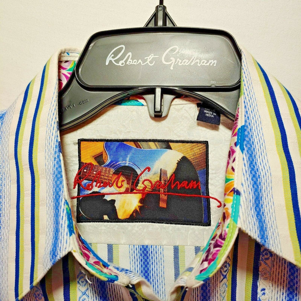 Robert Graham - Colorful Long Sleeve - Men's Medium Button Down Classic Fit