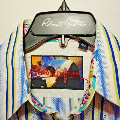 Robert Graham - Colorful Long Sleeve - Men's Medium Button Down Classic Fit