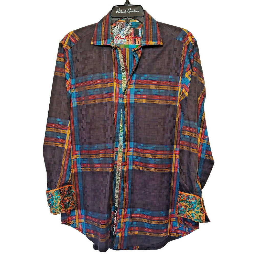 Robert Graham - Colorful Long Sleeve - Men's Medium Button Down Classic Fit