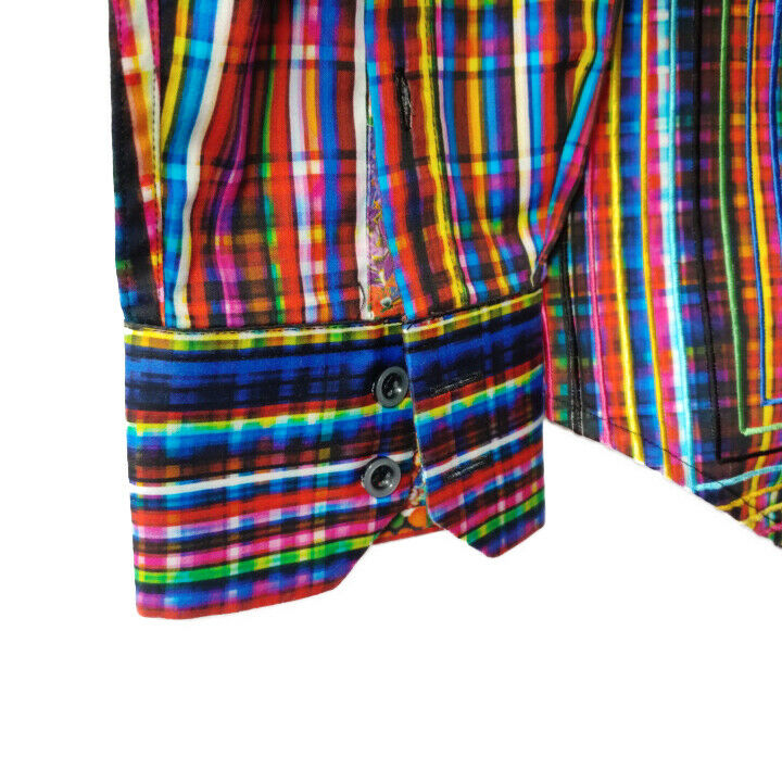 Robert Graham - Colorful Long Sleeve - Men's Medium Button Down Classic Fit