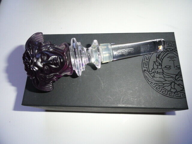 Versace Medusa Amethyst Crystal Bottle Stopper