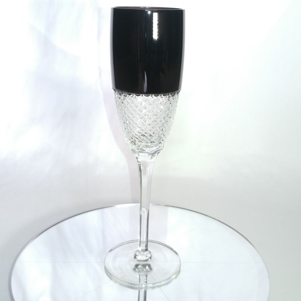 Faberge Flutes in Amethyst Diamond pattern in the original box