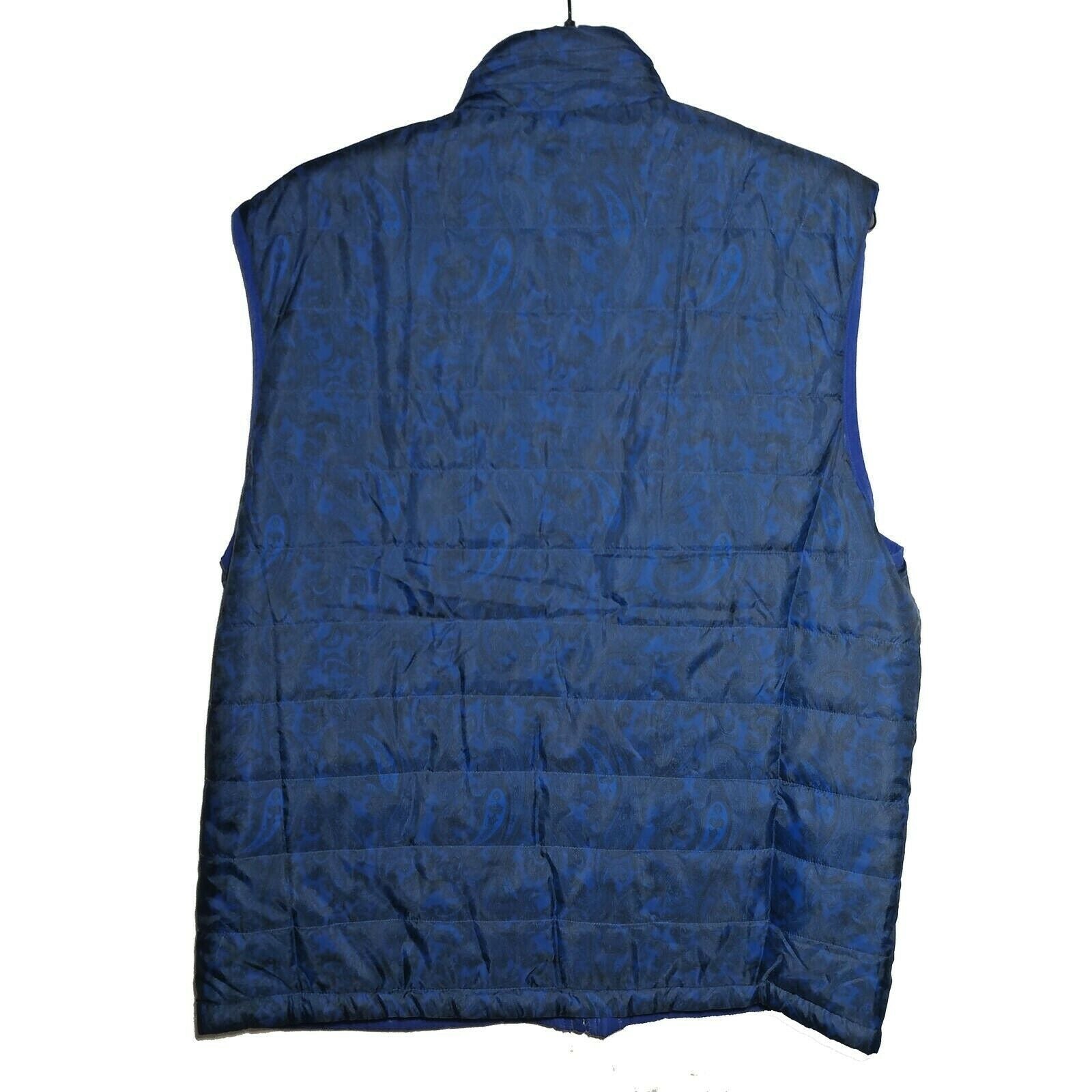Robert Graham - Blue Vest - Men's Medium Zip-Up