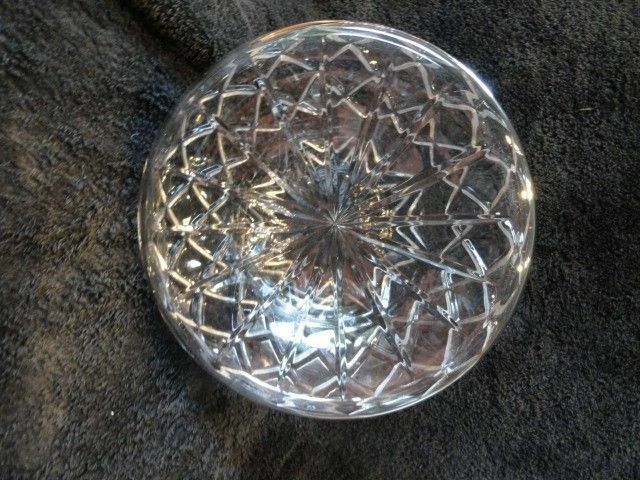 Cut  Crystal 10.5" Ships Decanter with stopper no original box