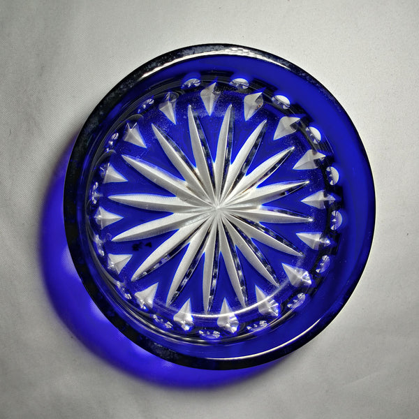 Faberge |  Wine Bottle Coaster | Blue Crystal | New in the Box