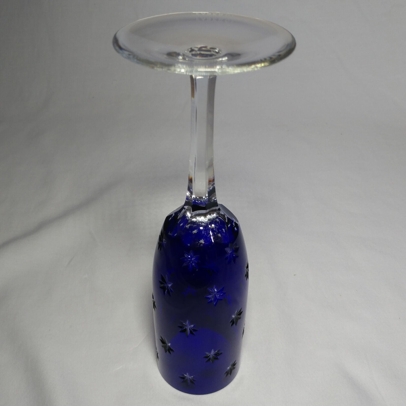 Faberge Galaxy Cobalt Bleu Crystal Flute Glass