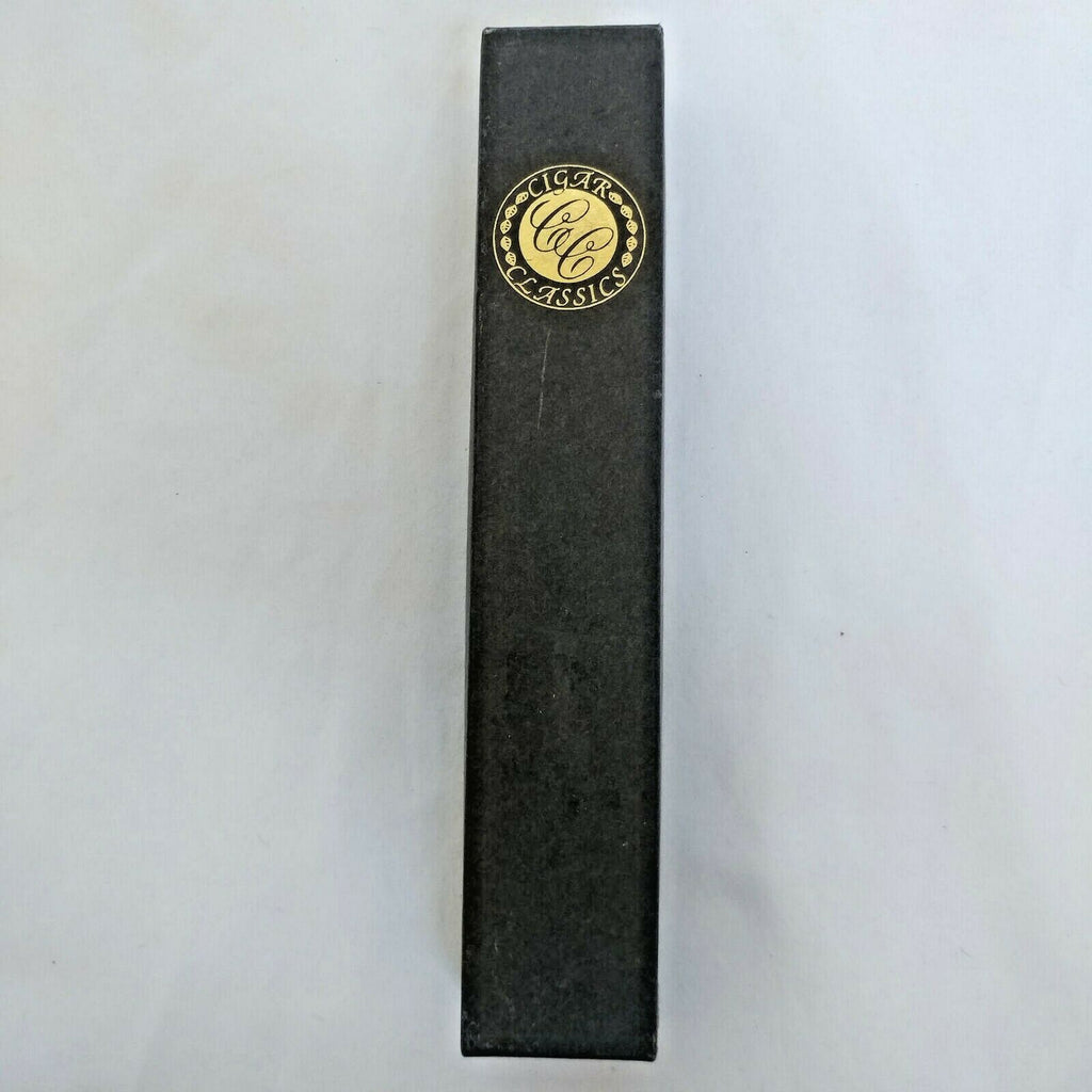 Cigar Classics | Travel Humidor Tube | Alum with Black Leather Holding Case