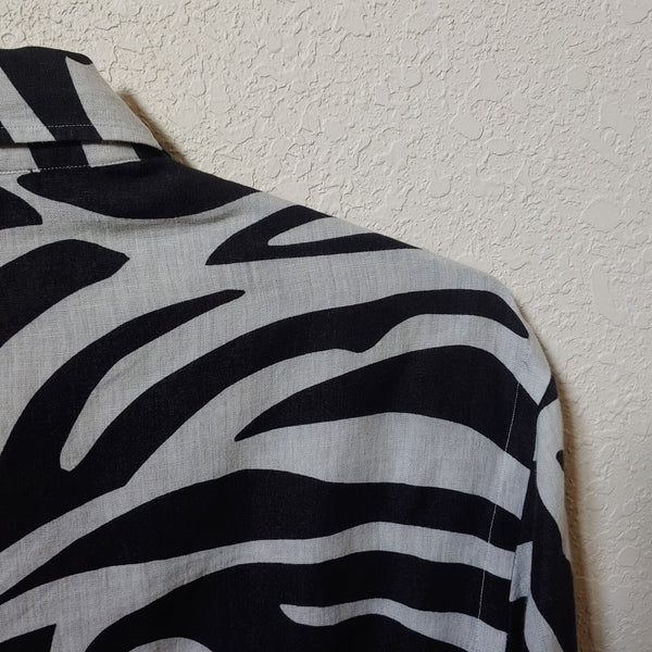 Ralph Lauren | Zebra Print Men's Long sleeve Shirt | Large