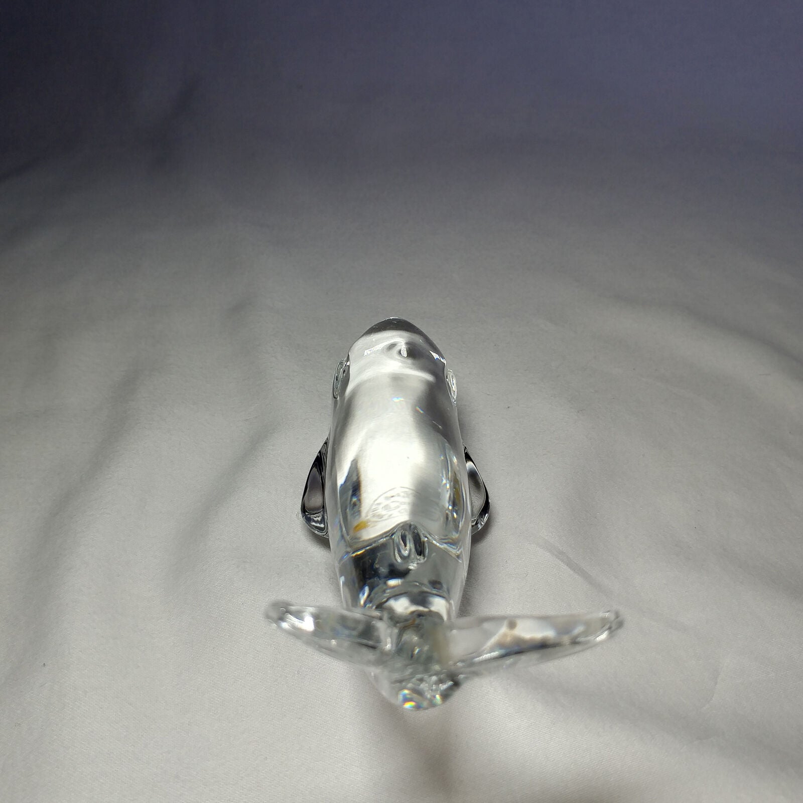 Baccarat Crystal Whale. Spectacular Heavyweight Beauty