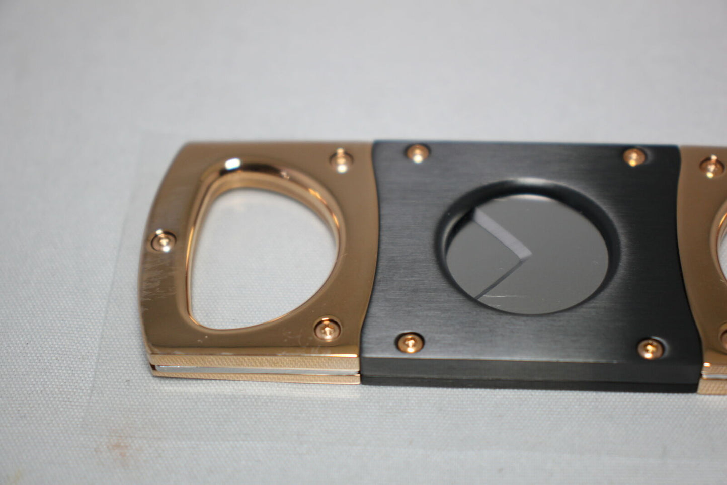 Elie Bleu Cigar Cutter Polished Rose Gold with Satin Black | EBC1002 New