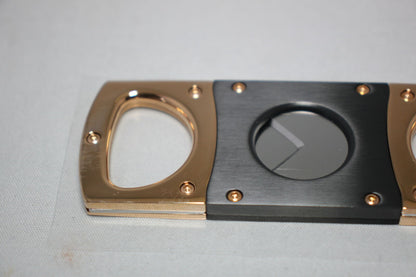 Elie Bleu Cigar Cutter Polished Rose Gold with Satin Black | EBC1002 New