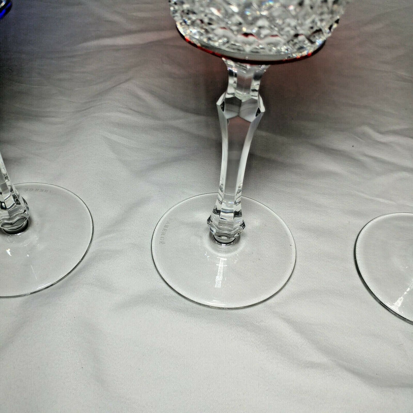 Faberge Xenia Crystal  Glasses 7 3/8"  Tall